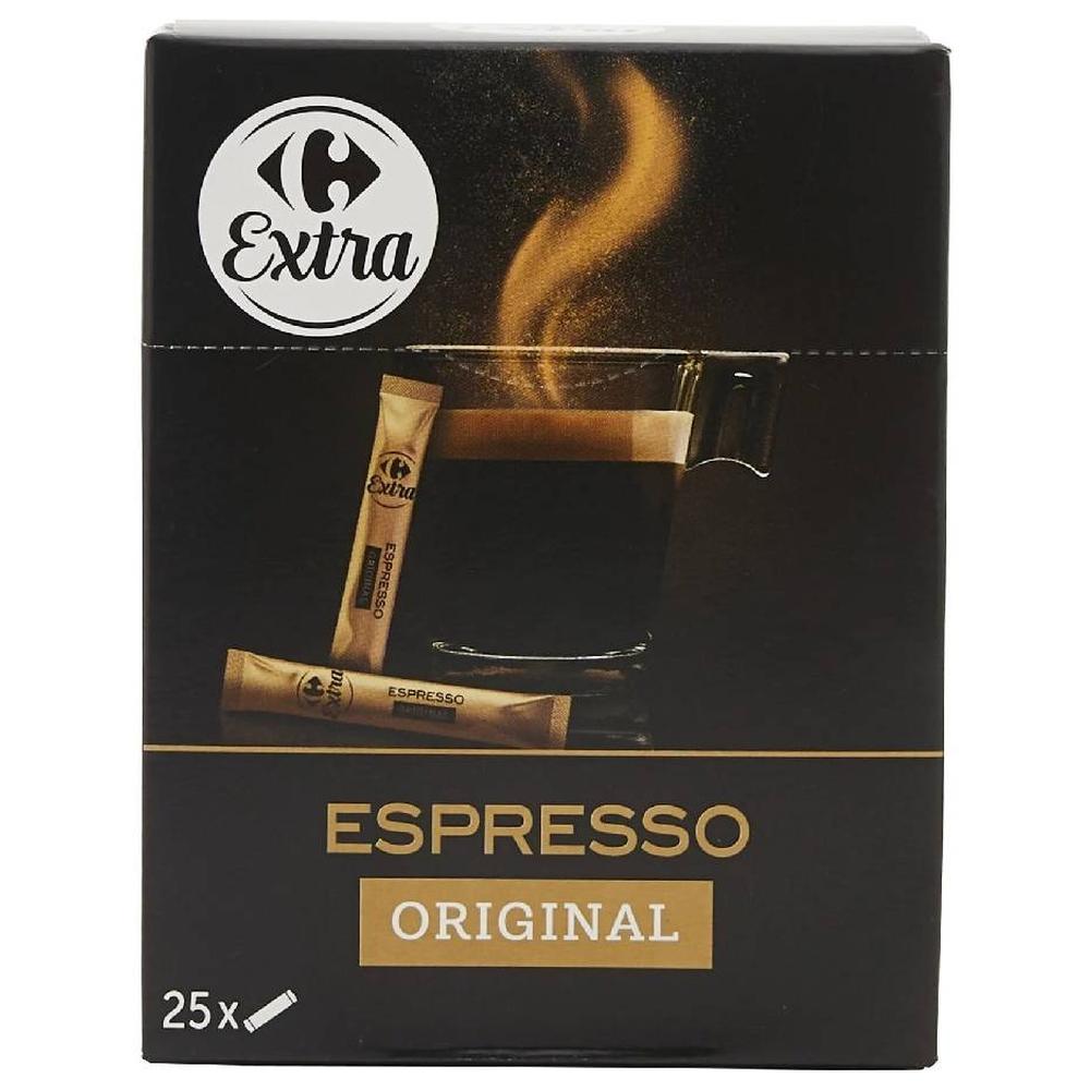 [724514] Sticks Café Espresso Original Carrefour Extra 25 unités