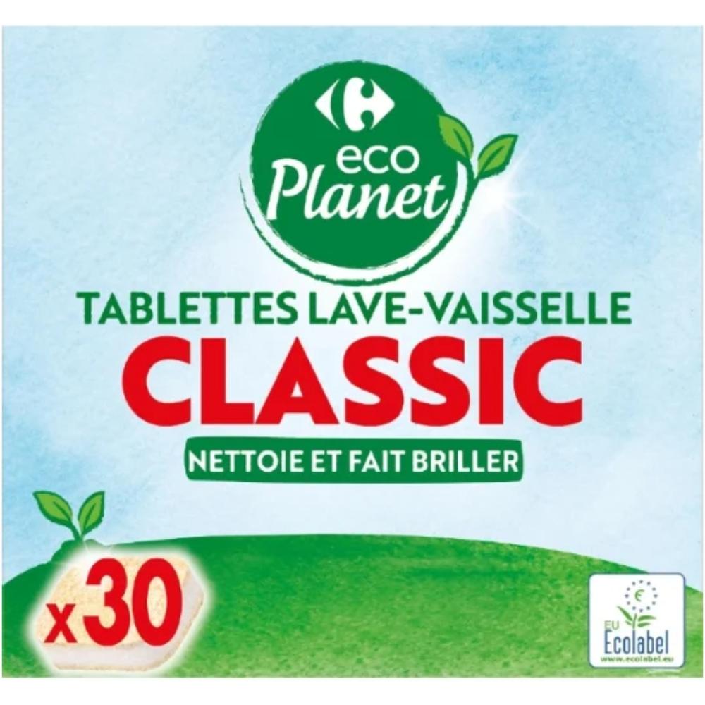 [721492] Tablettes Lave-Vaisselle Classic Carrefour ECO Planet 30 unités