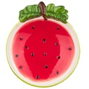 Assiette Kasa en Porcelaine Présentation Forme Pastèque