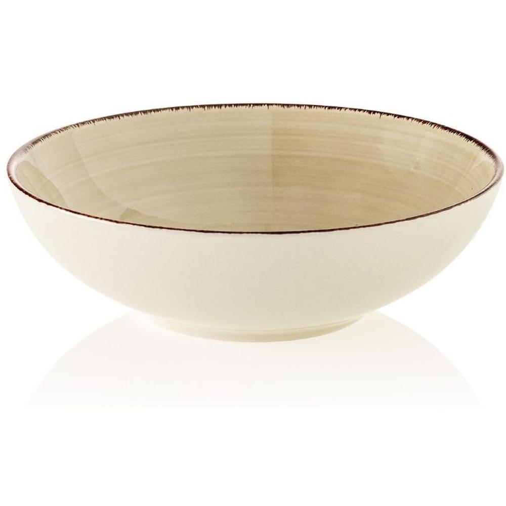 [700884] Assiette Creuse Beige Evora Kasa 18cm