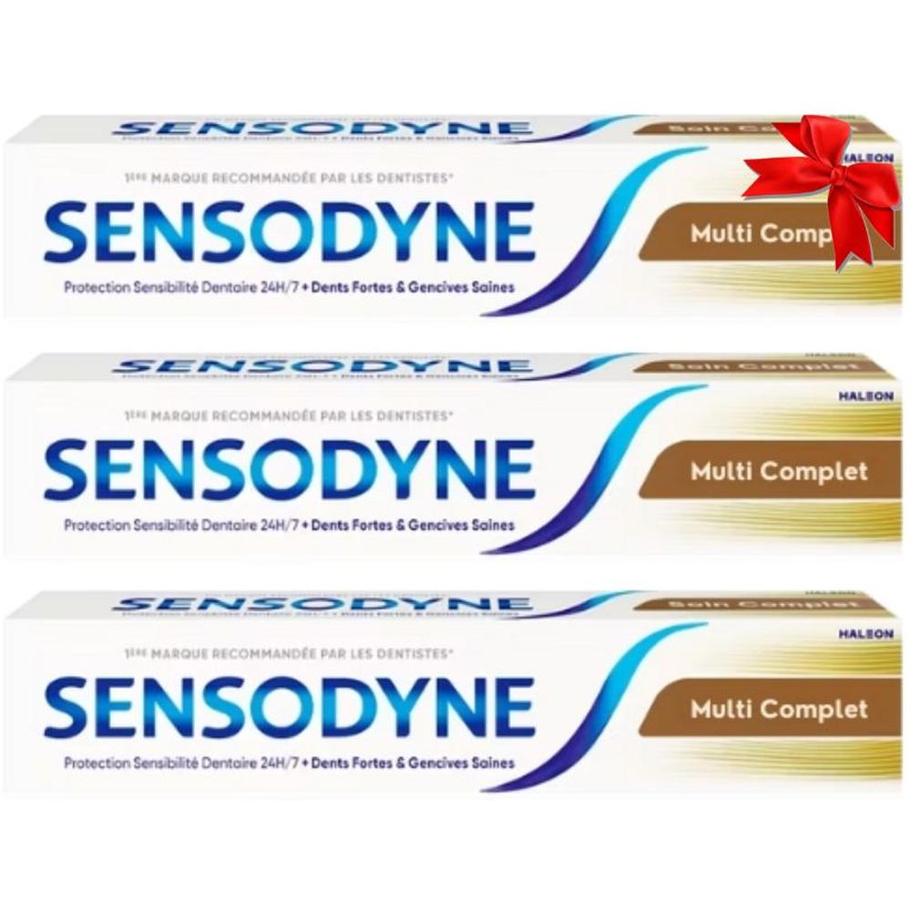 Pack 2 Dentifrices Sensodyne Multi Complet 50ml +1 Offert
