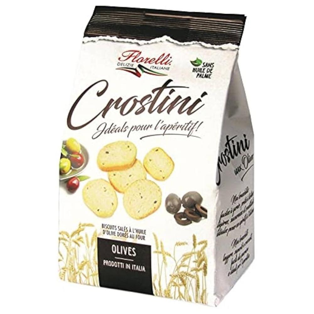 [731786] Crackers Olives Noires Crostini 100g