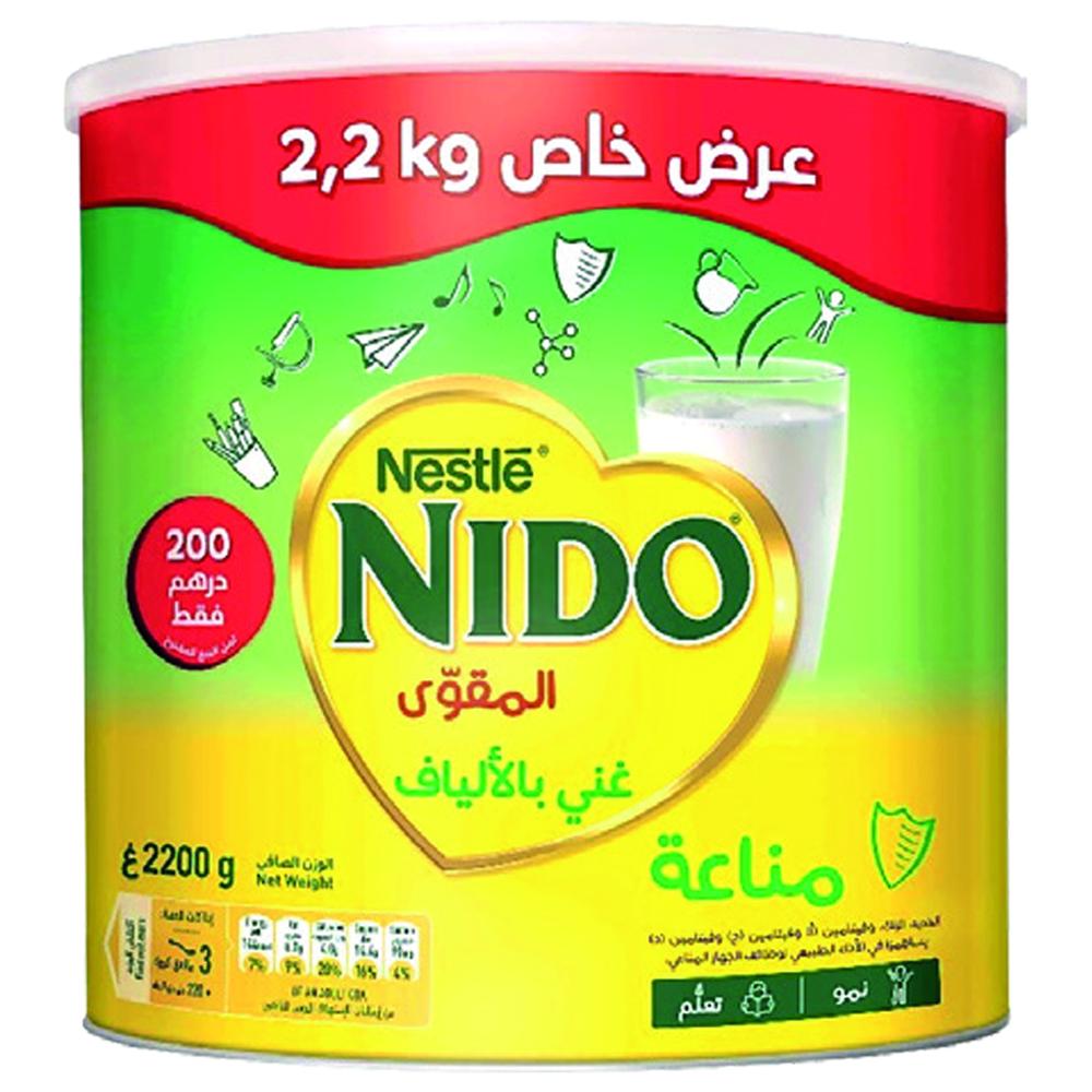 [725555] Lait en Poudre Nido 2,2kg (2kg + 200g Offerts)