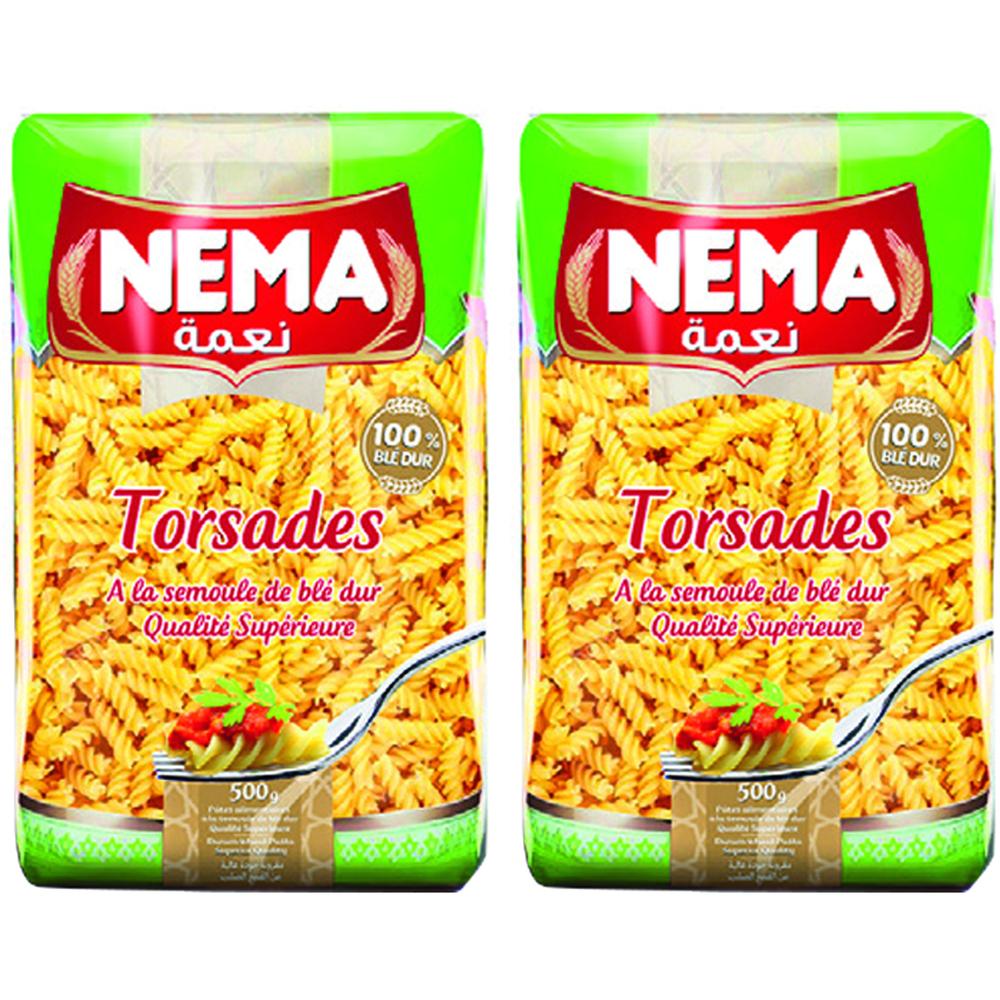 Lot de 2 Pâtes Courtes Nema 500g (2ème à -50%)