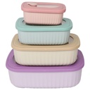 Set de Boîtes Rectangulaires Plastique Hermétique Kasa 4 pièces