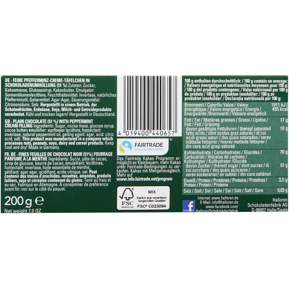 Chocolat Noir Fourré Menthe Royal Mints 200g