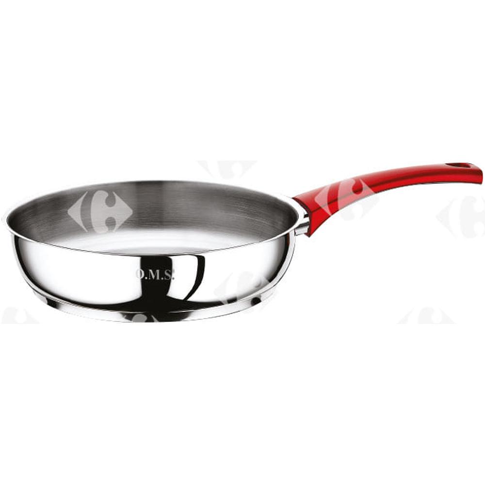 Poêle 2,30L Inox Oms 22cm.