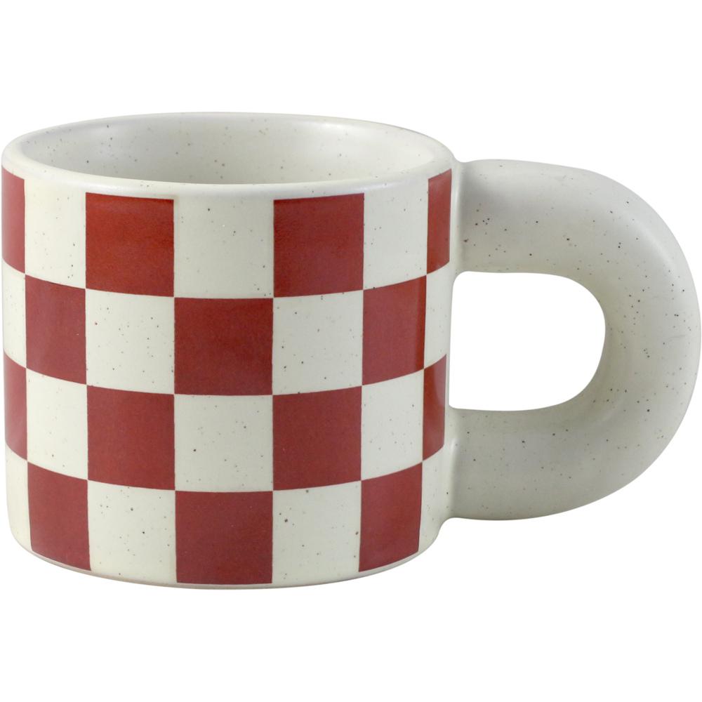 Mug en Porcelaine Carreaux Terre Cuite Graph Kasa 30cl