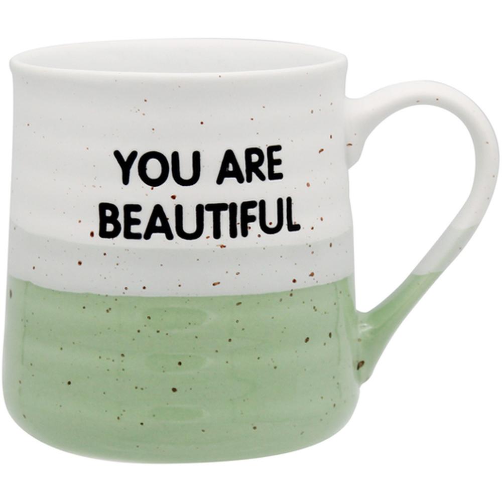 [710869] Mug en Porcelaine You Are Beautiful Kasa 40cl