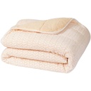Couette en Flanelle Unie Mouton Brun 580g/m²