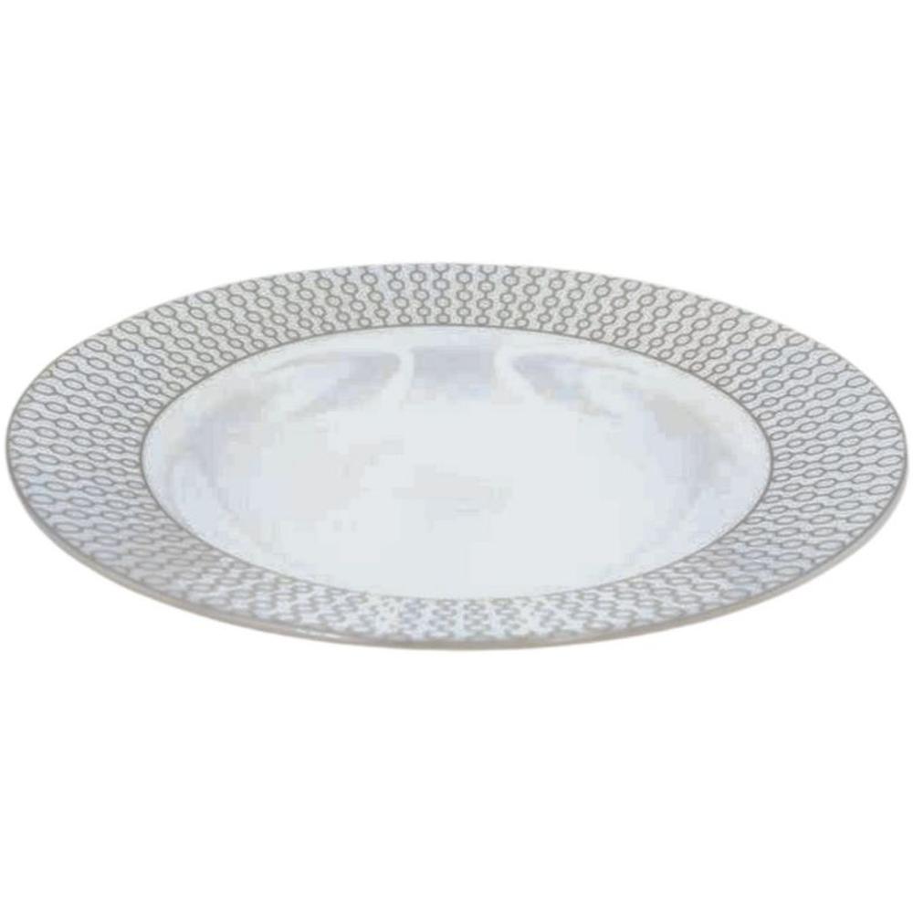 Assiette Creuse en Porcelaine Blanche Velvett 22,5cm