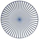 Assiette Plate Ronde Bleu Carrefour Home 26,5 cm