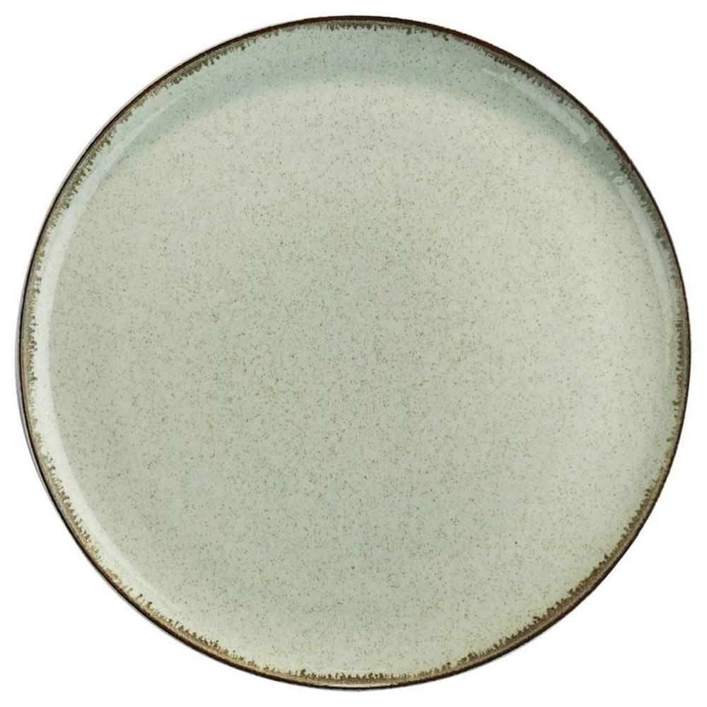 [681913] Assiette Plate en Porcelaine Vert Mood 19cm
