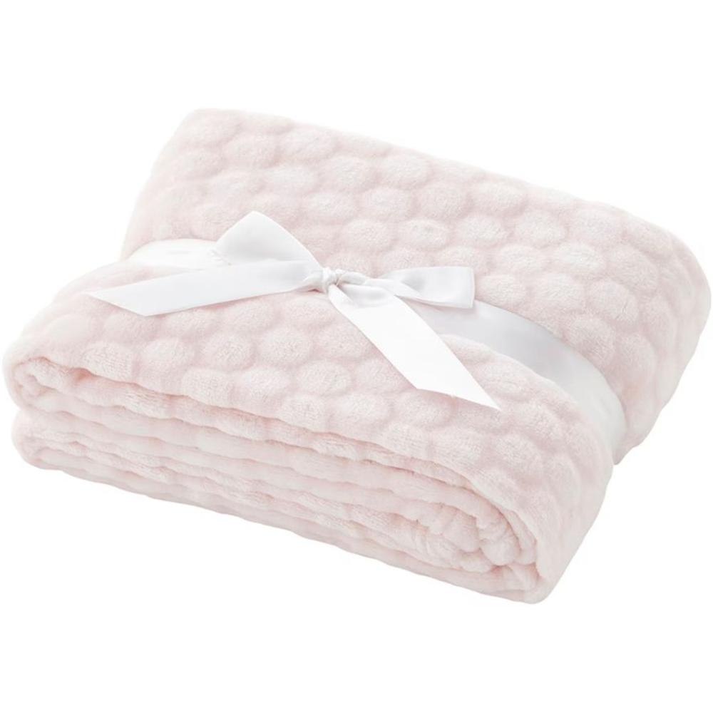 [685496] Couverture Rose 100% Polyctère de Naf Naf 80x110 cm