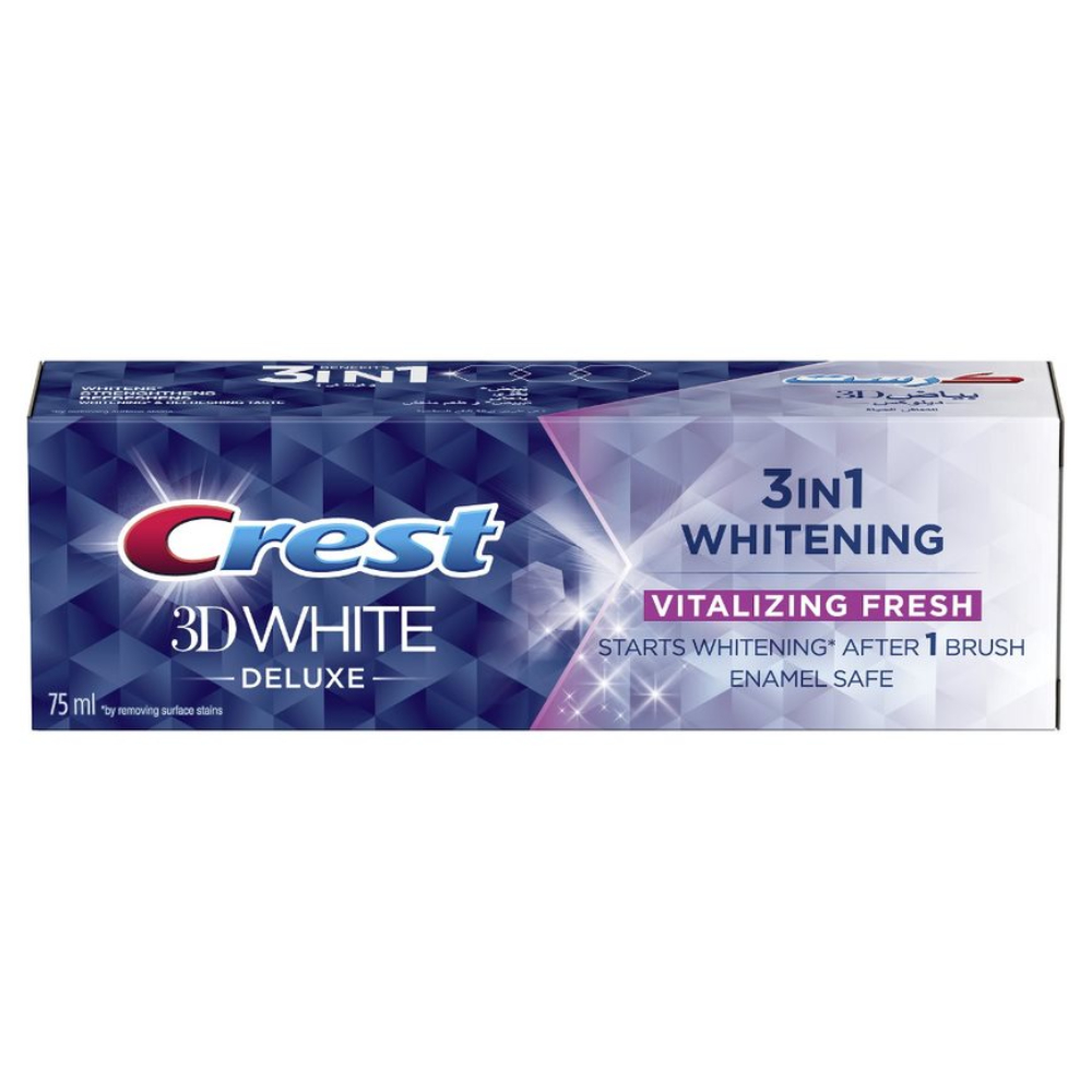 [622003] Dentifrice 3D White Deluxe Vitalizing Fresh Crest 75ml