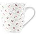 Mug en Porcelaine Blanche Fleurs Kasa 36 cl