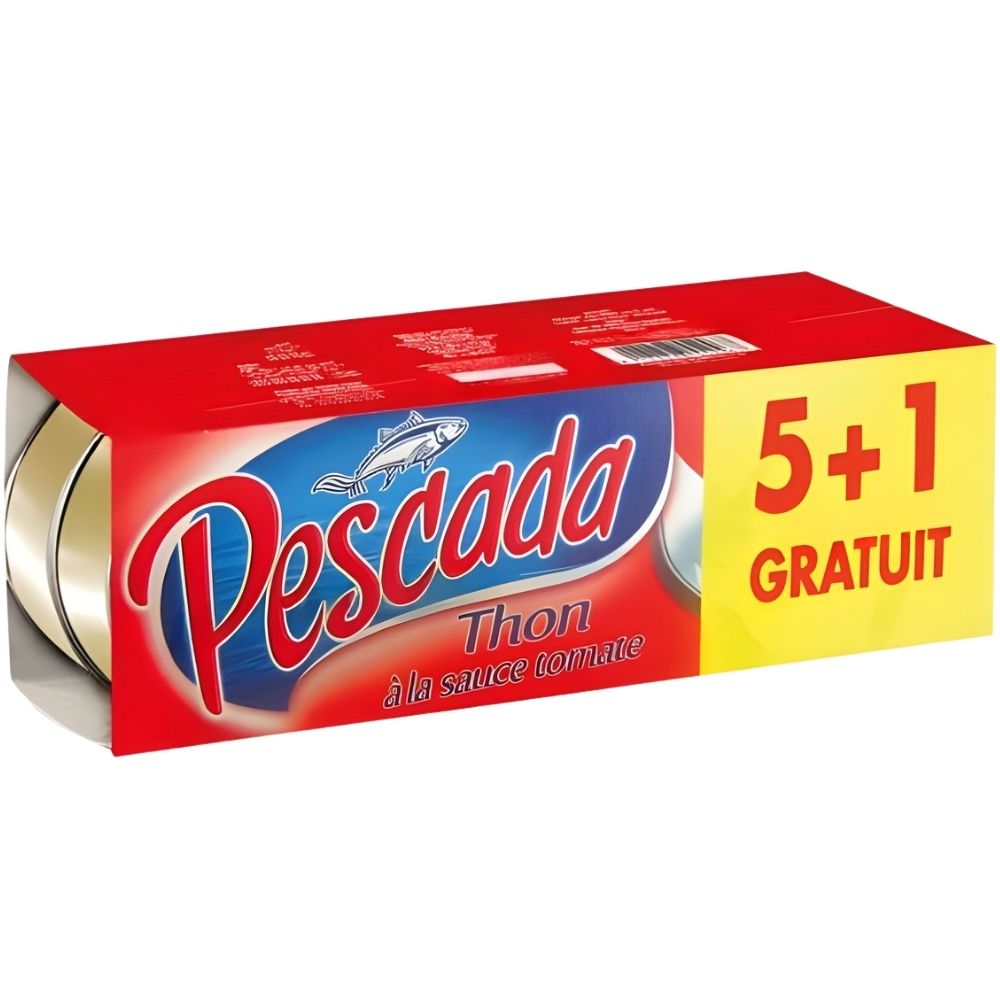 [514838] Thon Sauce Tomate Pescada 5 unités 80g + 1 Gratuit