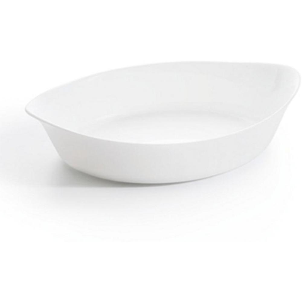 [623010] Plat Ovale Smart Cuisine Carine à Four et Micro-ondesBlanc 33x20cm.