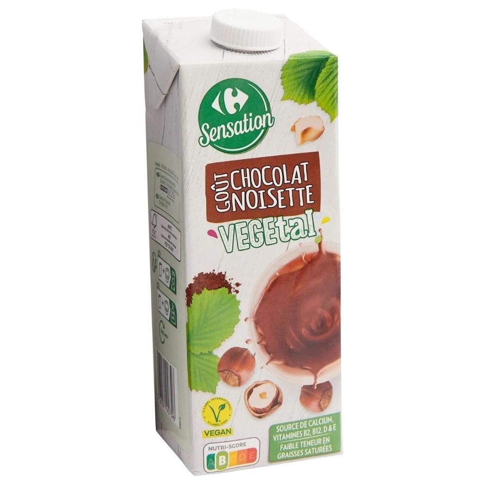 Boisson Végétale Chocolat Noisette Carrefour Sensation 1L