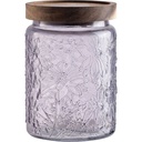 Bocal en Verre Gravé Lilas Kasa 10x14cm