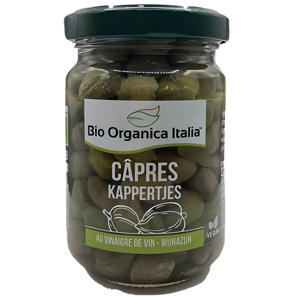 [726853] Câpres au Vinaigre Bio Organica Italia 140g