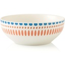 Bol en Porcelaine Nautique Caraïbes Brique Kasa 16 cm