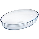 Plat à Four Oval en Verre 39x27 cm