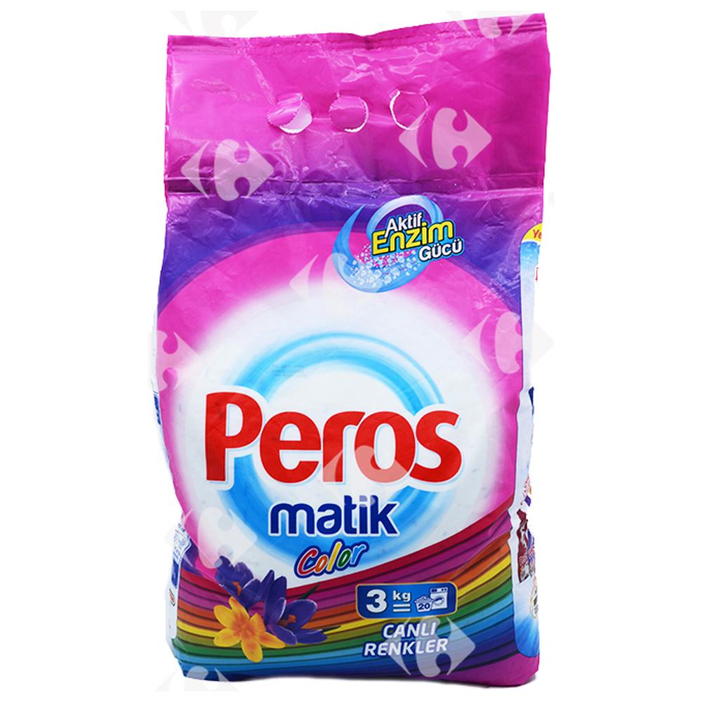 [661840] Détergent Lessive Poudre Machine Couleur Peros 3kg