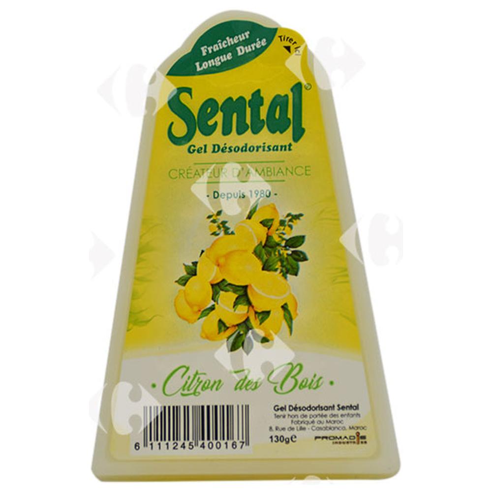 [155192] Désodorisant Gel Citron Sental 130g