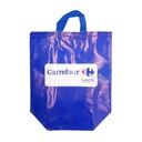 Sac Shopping Pliable Bleu 35x40cm