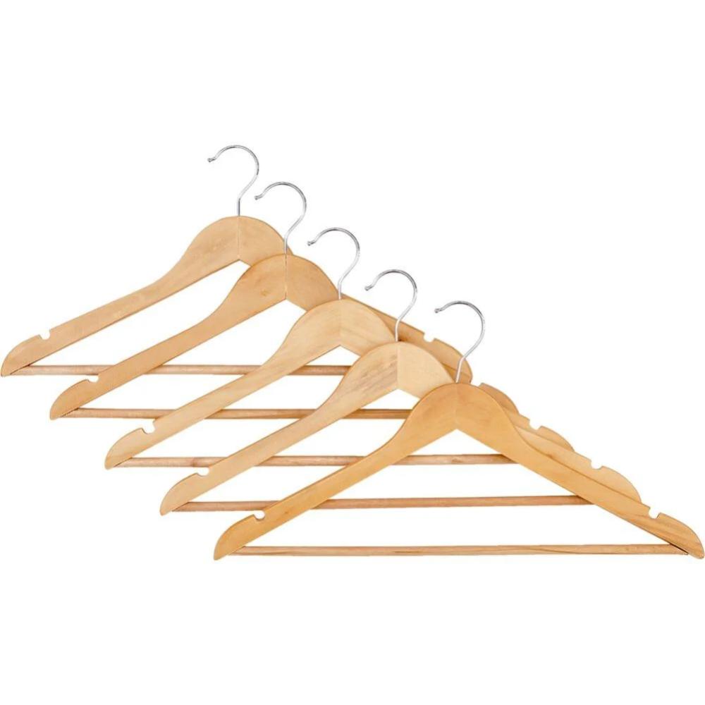 [708271] Cintres en Bois 5 unités