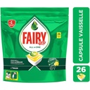 Pastilles Lave-vaisselle Tout-En-1 Plus Citron Fairy 26 unités