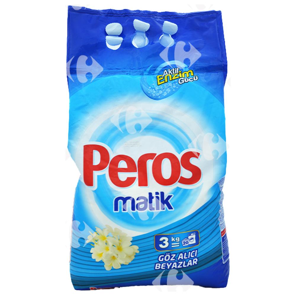 [661842] Détergent Lessive Poudre Machine Blanc Peros 3kg.