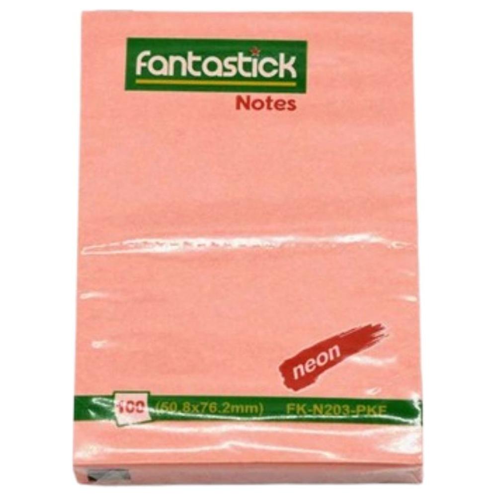 Bloc Notes en Rose de 100 Feuilles 50x76 mm