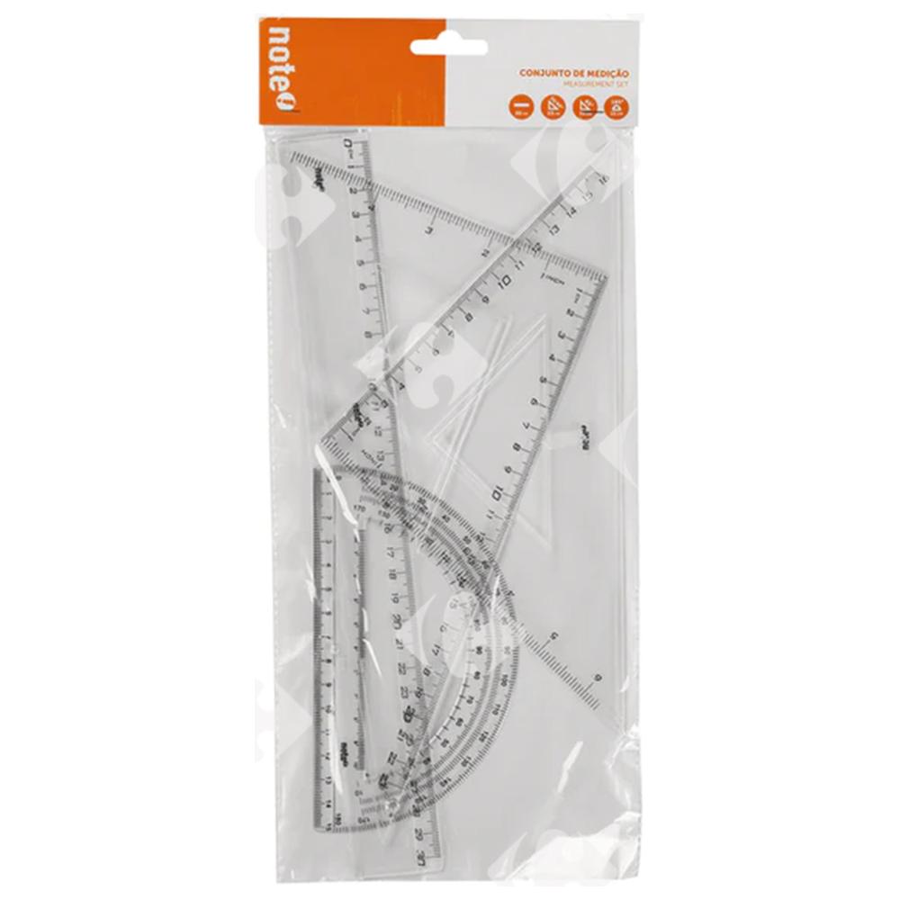[700089] Règle 2 Équerres Protractor Note