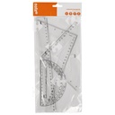 Règle 2 Équerres Protractor Note