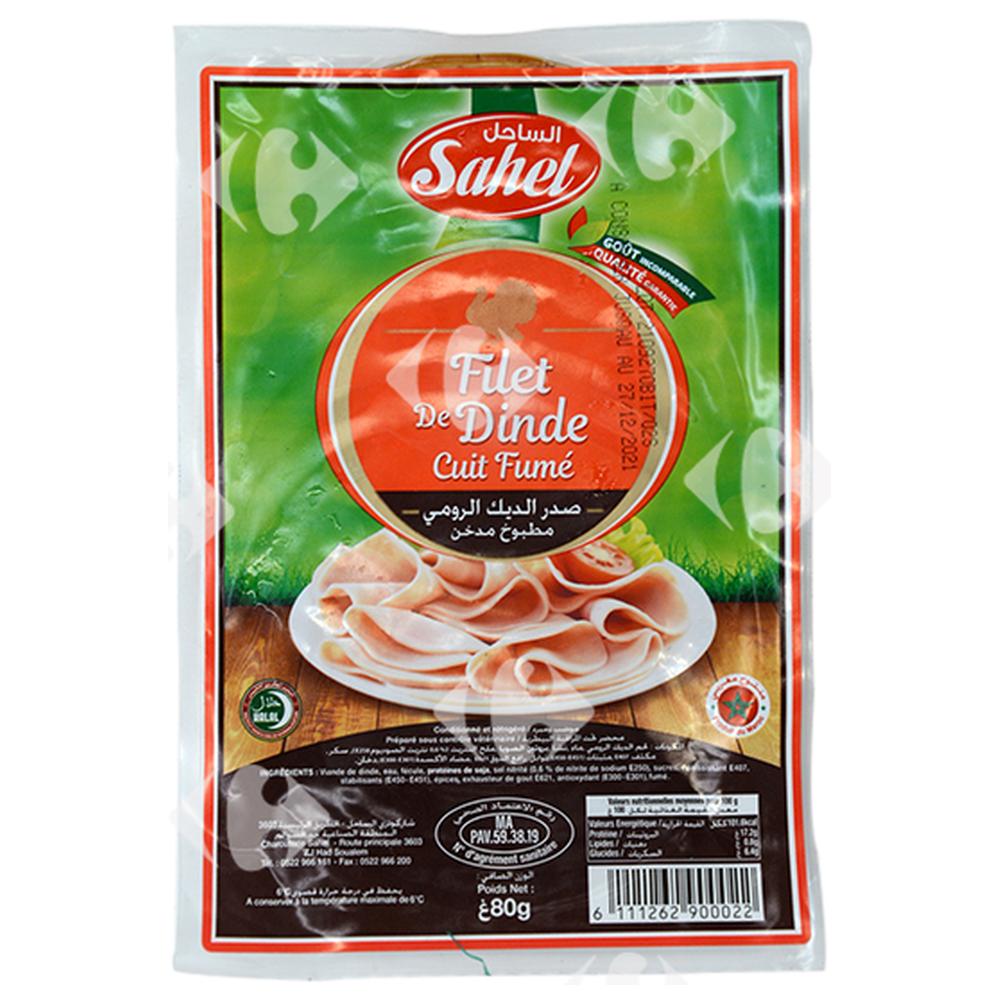 [645969] Filet de Dinde Fumé - Charcuterie - Sahel 80g.