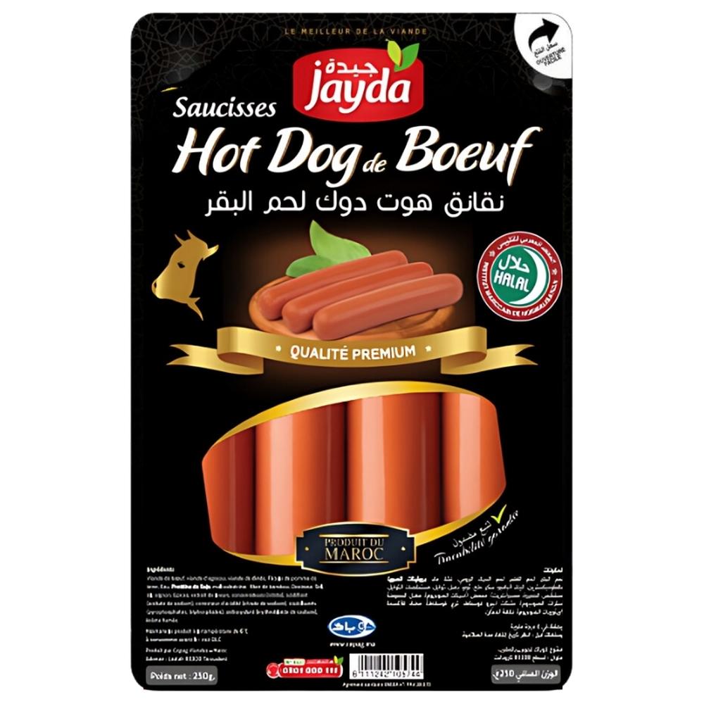 Hot Dog de Bœuf Jayda 250g.