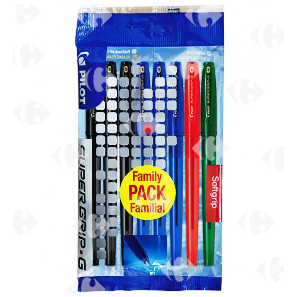 [635324] Pack Stylo Familial Supergrip G Pilot 8 unités