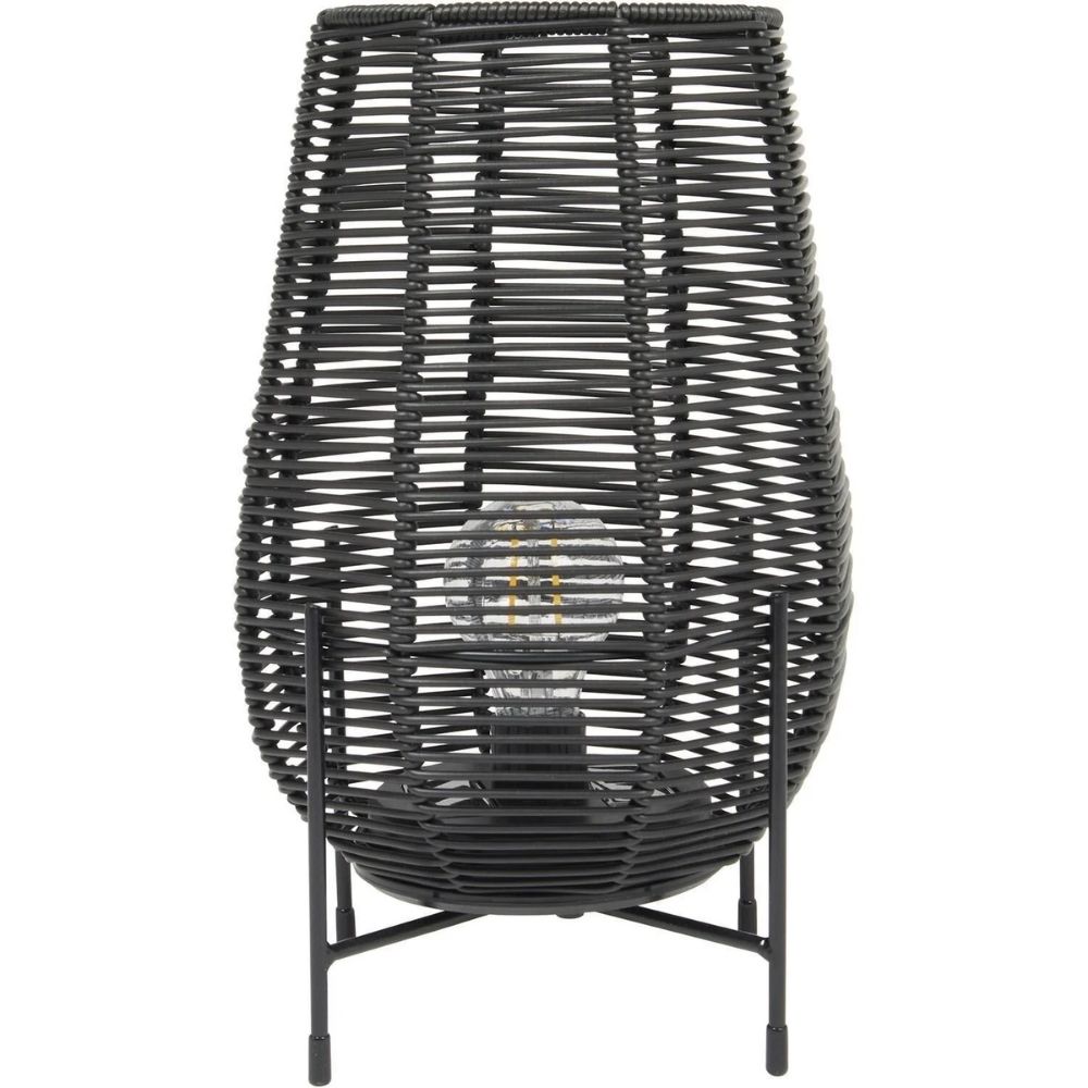 [693807] Lanterne Solaire Rattan 20x20x32,5 cm