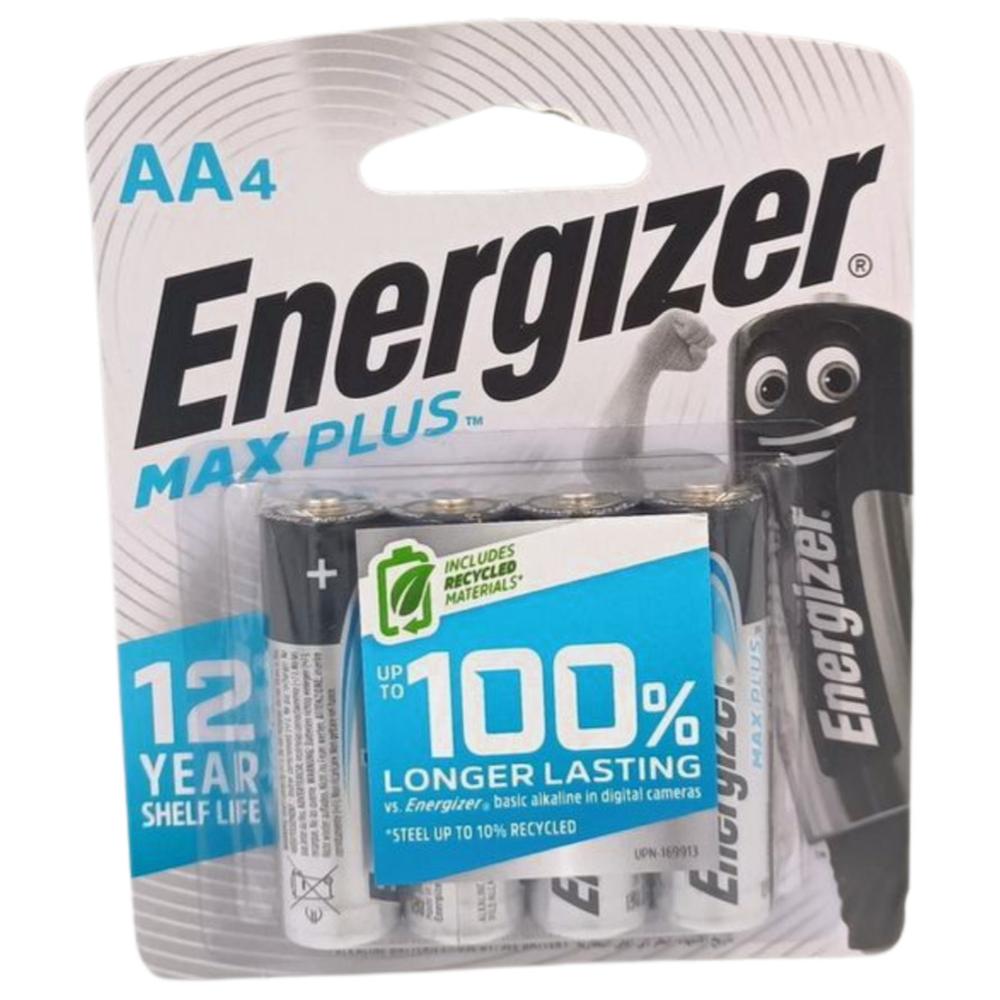 [359941] Piles AA4 Max Plus Energizer 4 unités.