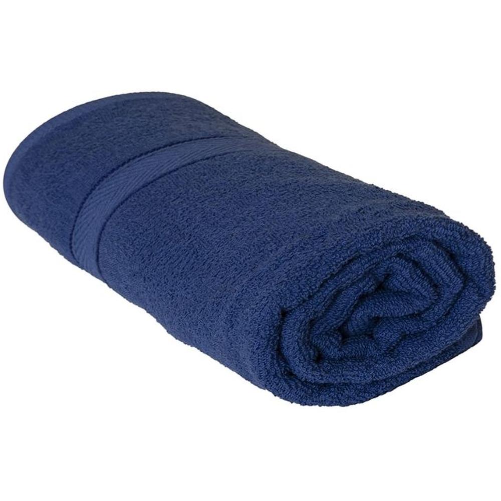 [662216] Drap de Bain Bio Navy Tex Home 100x150 cm