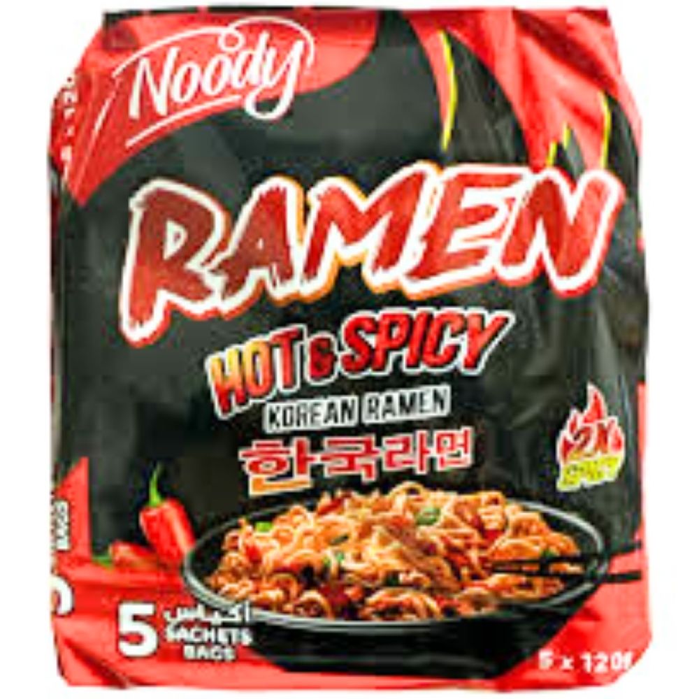 [715444] Lot Nouilles Ramen Piquantes Noody 5 x 120 g