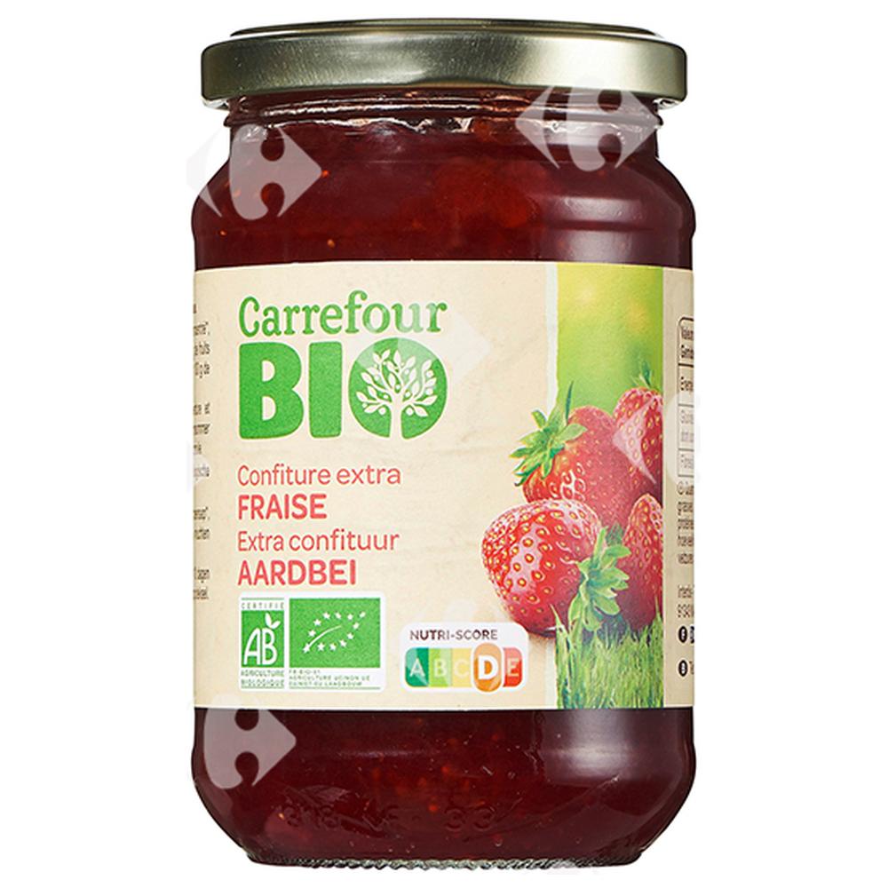 [209619] Confiture de Fraise au Sucrede Canne Carrefour Bio 360g