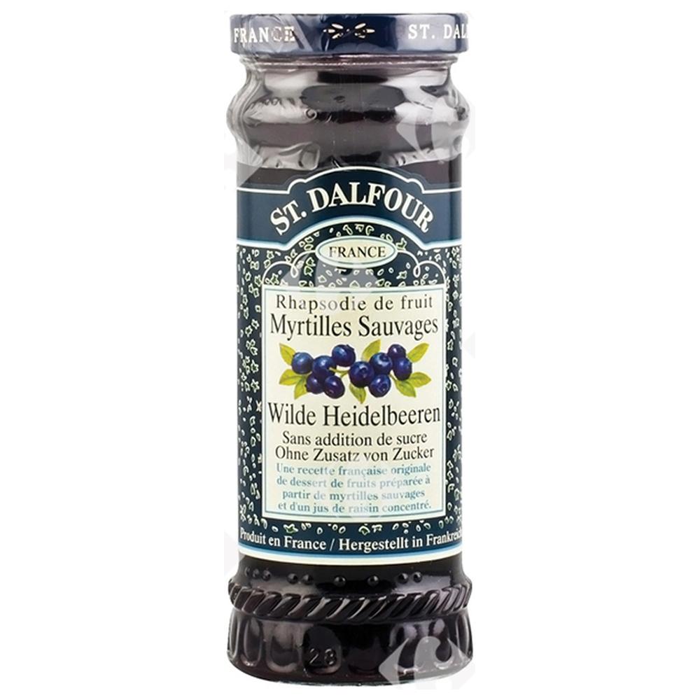 [54891] Confiture de Fruits Myrtilles Sans Sucre Saint Dalfour 284g