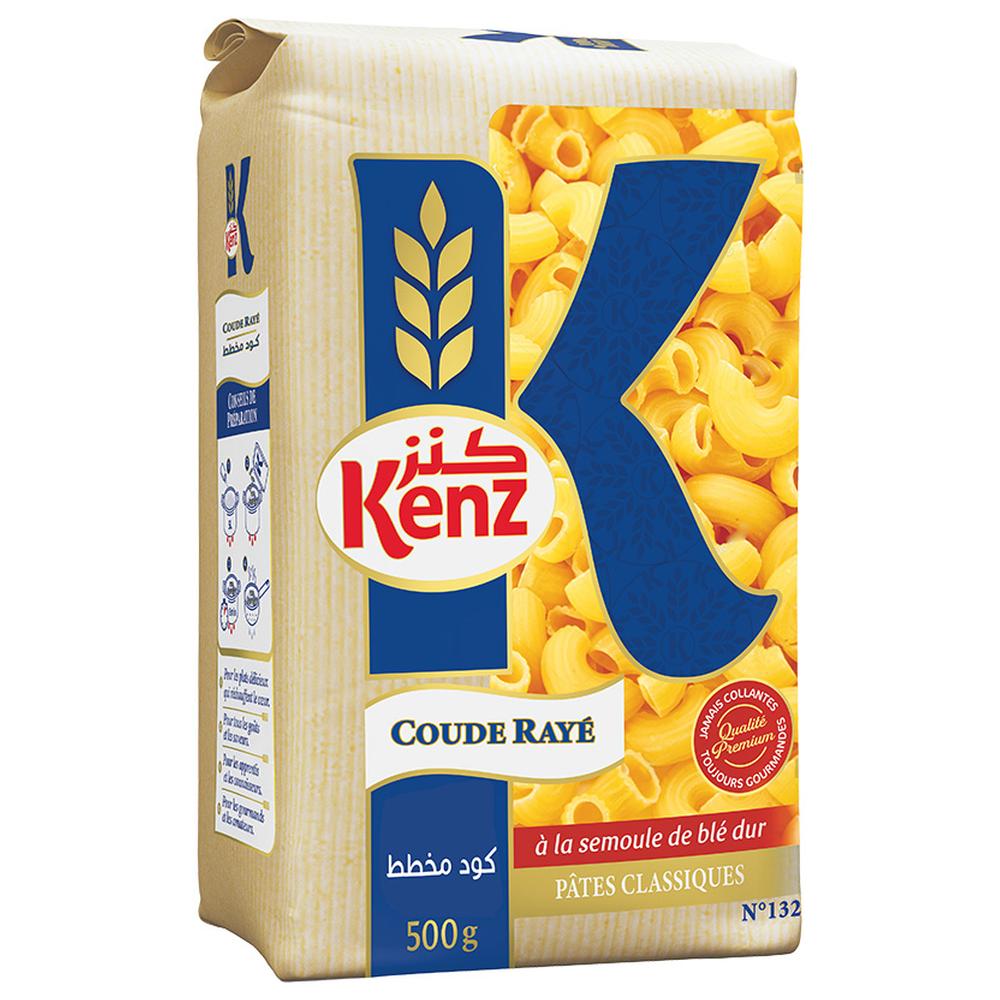 Pâtes coudes rayés Kenz 500g