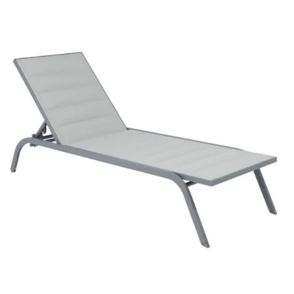 [625338] Bain de Soleil Transat Matelassé Canberra Hyba 207x10,5x63,5 cm