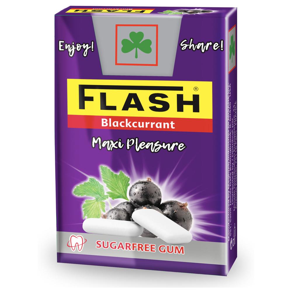 Chewing-Gum Cassis Flip-Top Flash 25g