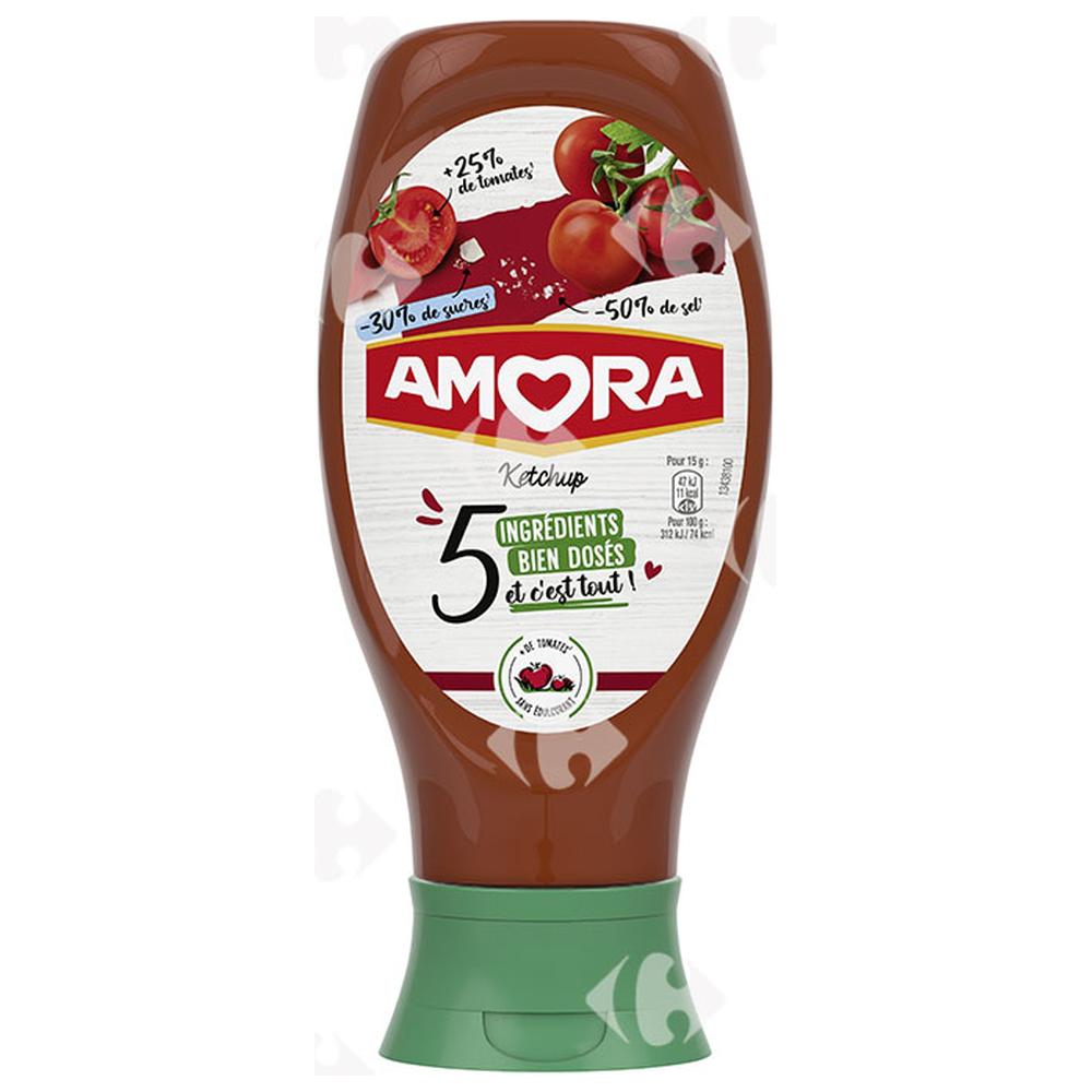 [679065] Ketchup 5 ingrédients Amora 273G