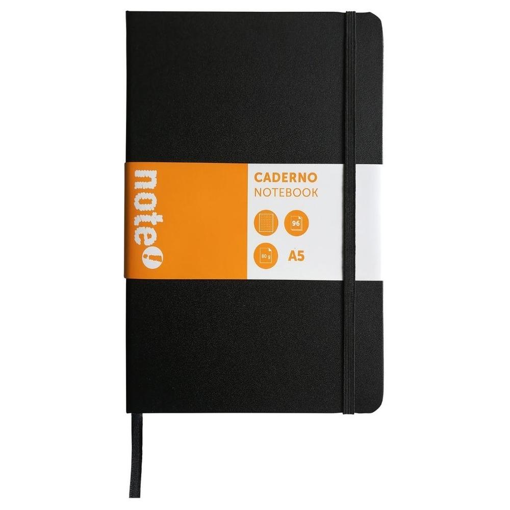[718507] Carnet A5 Agrafé avec Couverture Rigide et Élastique à Pois